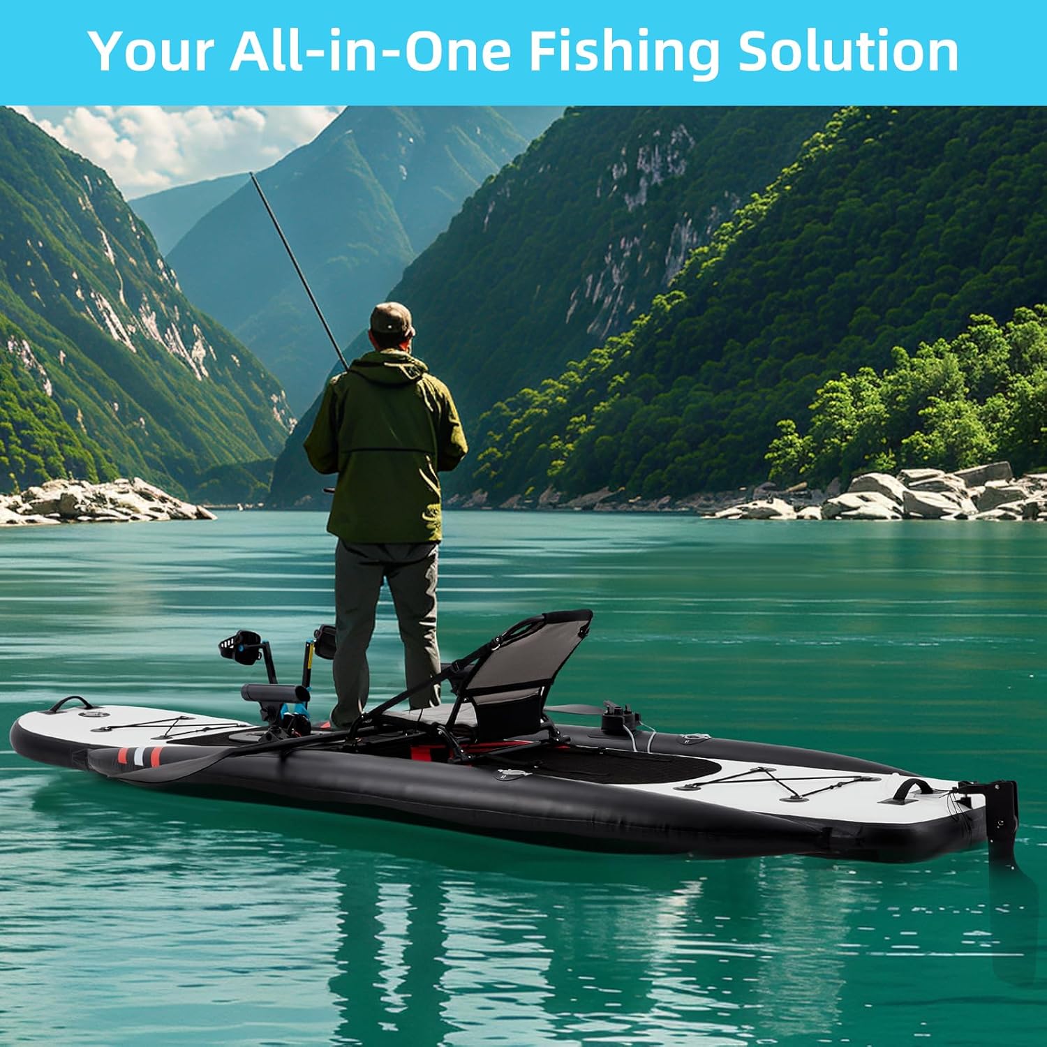 12ft Premium PVC Inflatable Fi - Fishing Kayak Inflatable recensione e prezzo