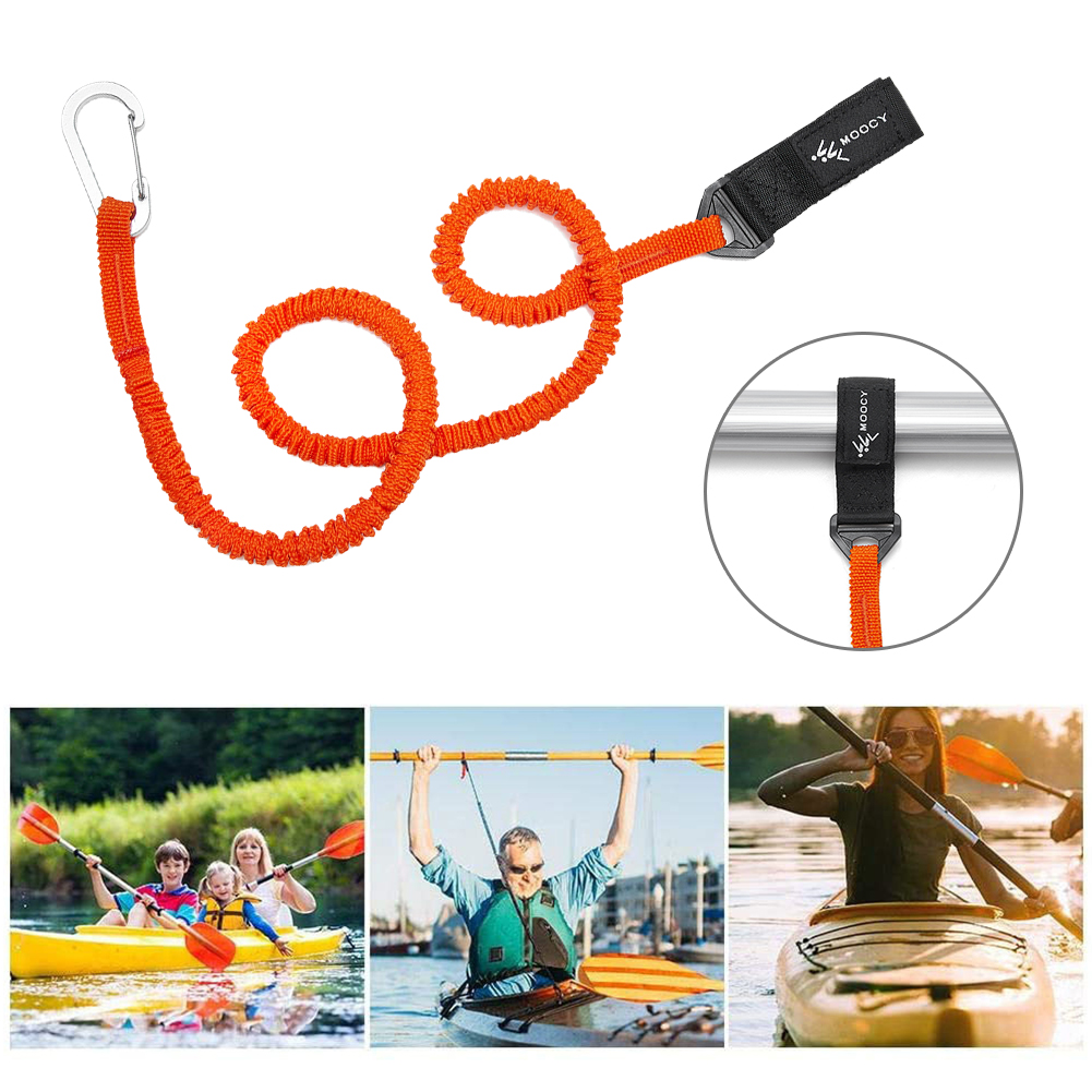5-1PCS Elastic Kayak Canoe Pad - Fishing Kayak Paddle Leash recensione e prezzo