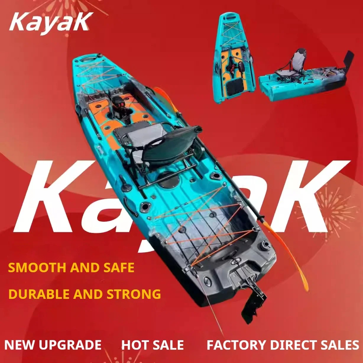 LLDPE Modular Kayak Canoe w/Pe - Fishing Kayak Pedal Drive recensione e prezzo