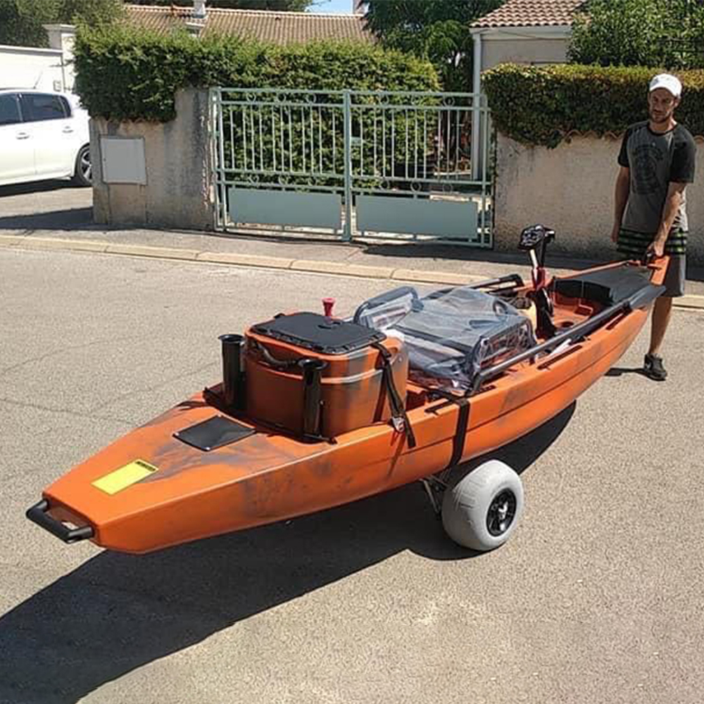 Inflatable Wide Wheel Canoe Bo - Fishing Kayak Cart recensione e prezzo